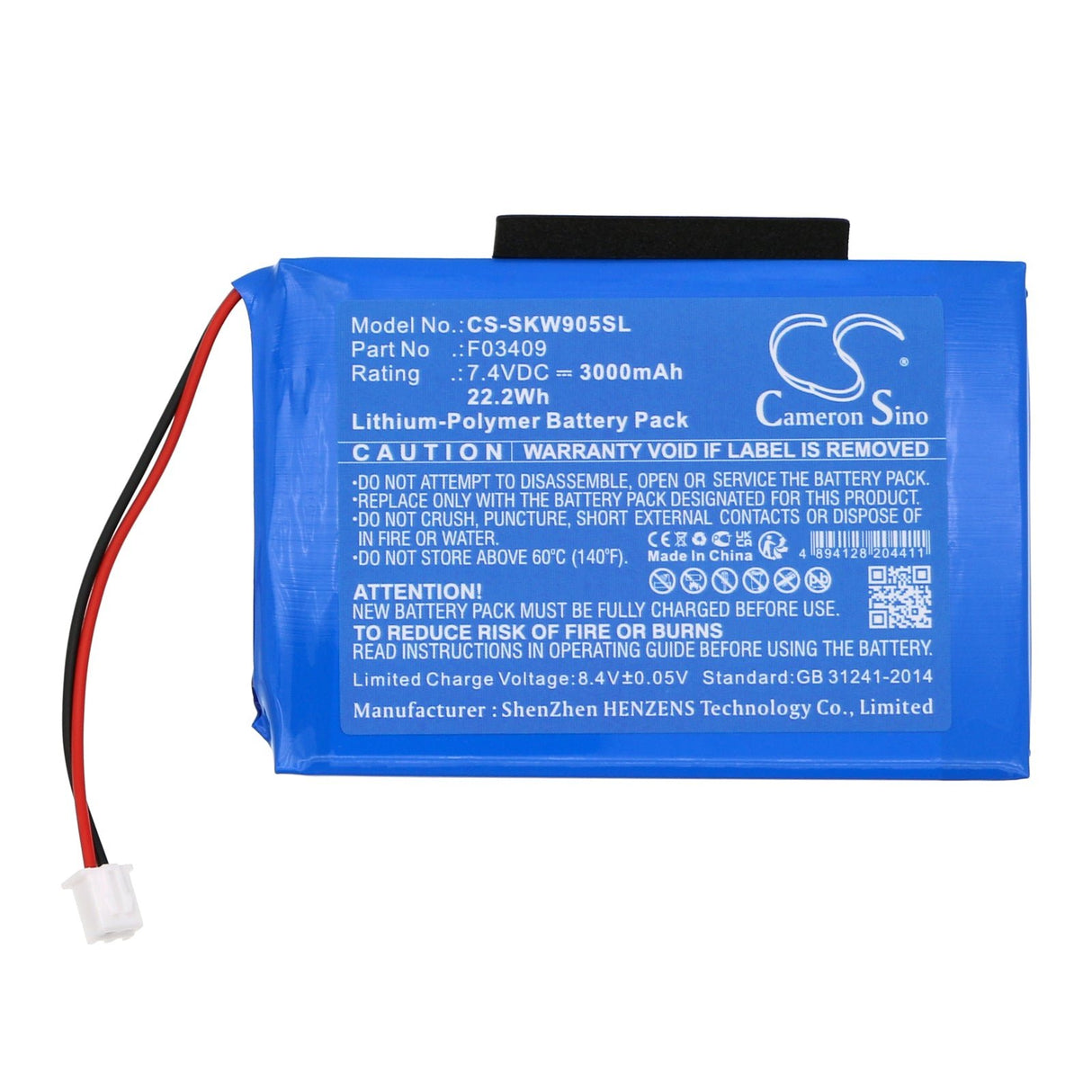 7.4v, Li-polymer, 3000mah, Equipment battery Fits Satlink Ws-6902, Ws-6905, 22.2wh Equipment, Survey, Test Cameron Sino Technology Limited   