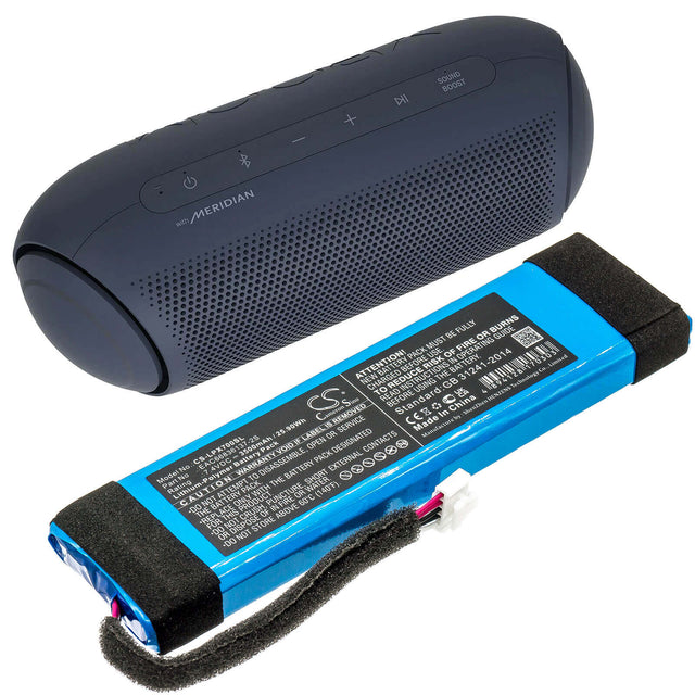 7.4v, Li-polymer, 3500mah, Battery Fit's Lg, Xboom Go Pl7, 25.90wh Speaker Cameron Sino Technology Limited   