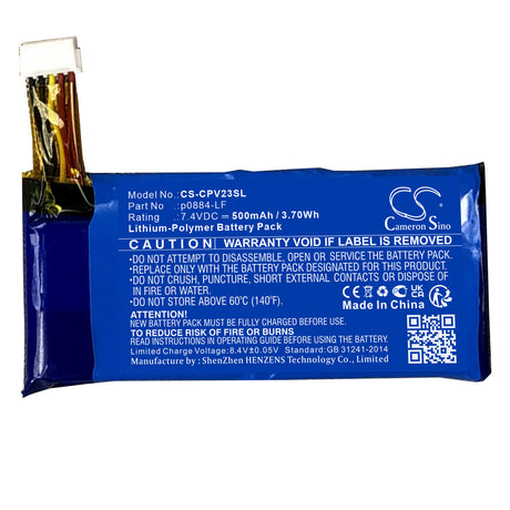 7.4v, Li-polymer, 500mah, Battery Fits Canon, Inspic, Pv123, 3.70wh Batteries for Electronics Cameron Sino Technology Limited   