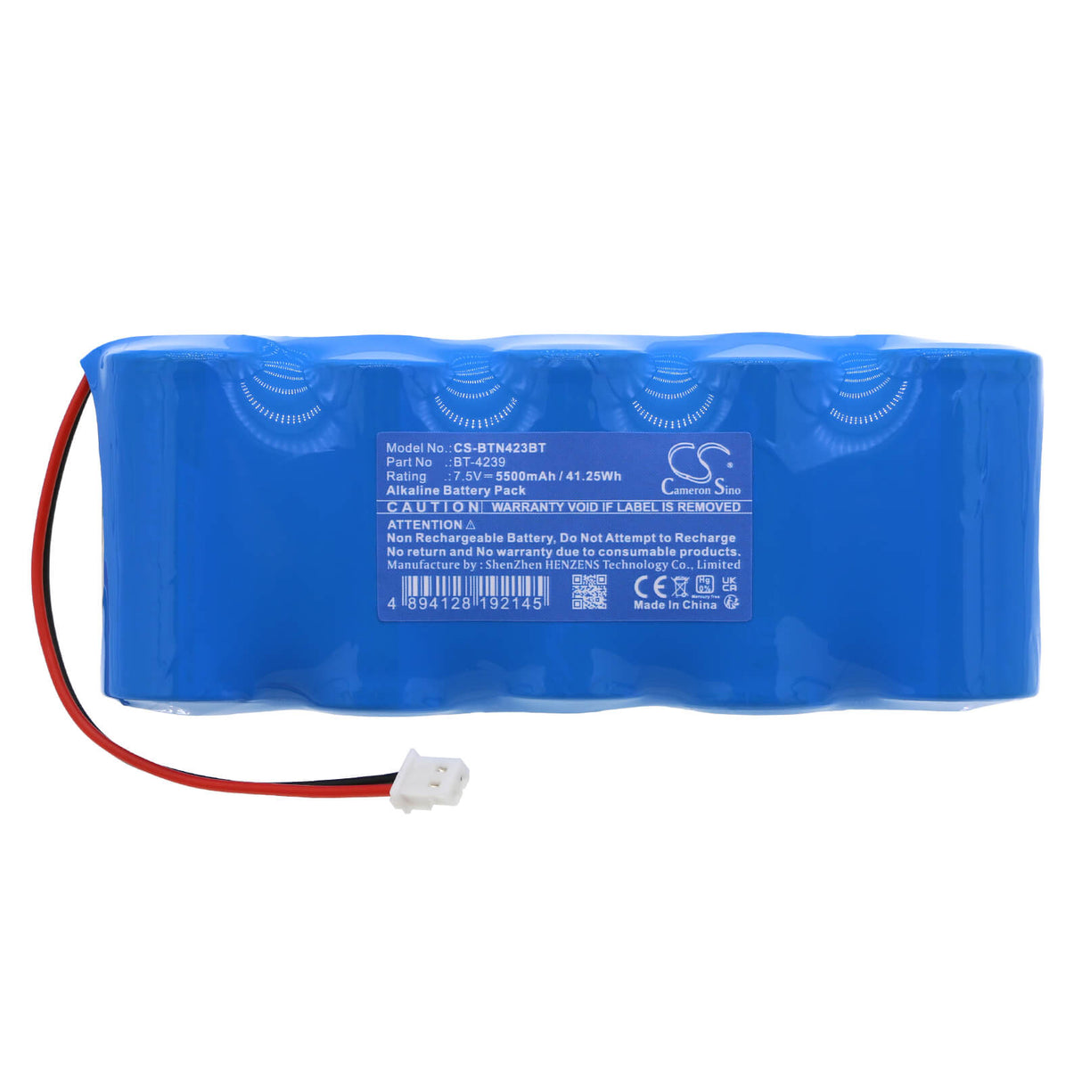 7.5v, Alkaline, 5500mah, Alarm Battery Fits Bticino, 4239, 41.25wh Alarm System Cameron Sino Technology Limited   