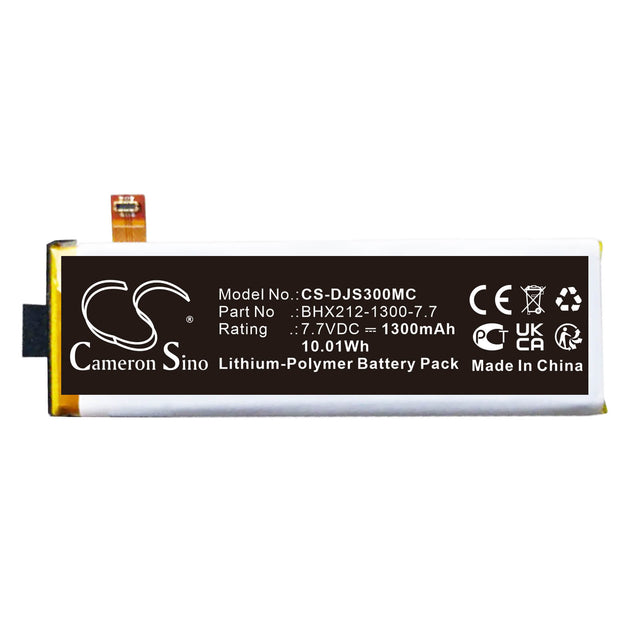 7.7v, Li-polymer, 1300mah, Battery Fits Dji, Osmo Pocket 3, 10.01wh Camera Cameron Sino Technology Limited   