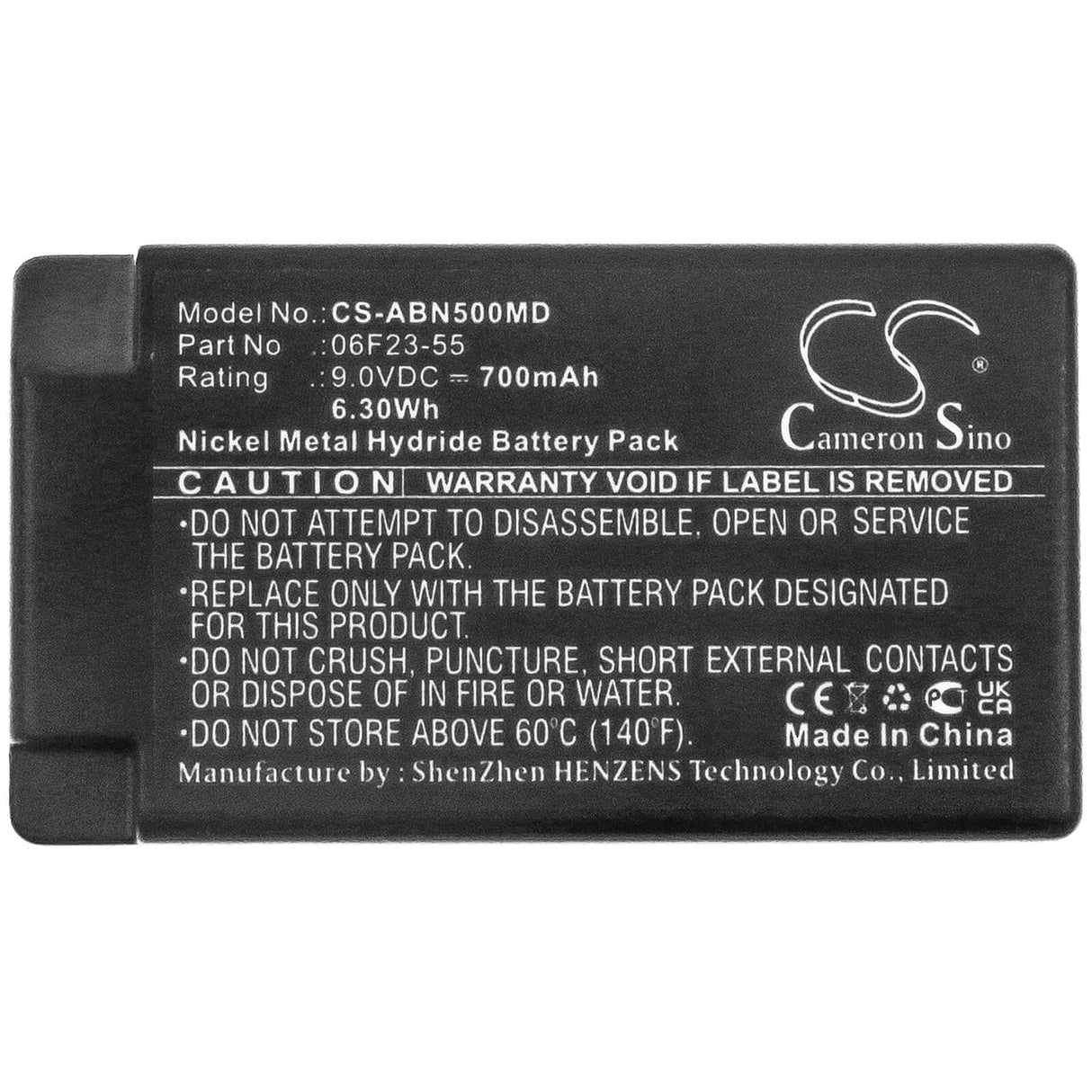 9.0v, 700mah, Ni-mh Battery Fit's Abbott, An-500, I-stat 1, I-stat 300-g, 6.30wh Medical Cameron Sino Technology Limited (Medical)   