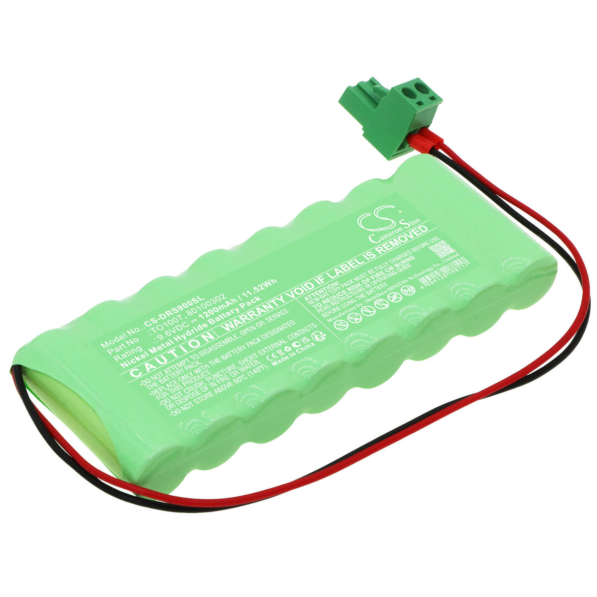 9.6v, Ni-mh, 1200mah, Battery Fits Dorma, Adt006, Adt007, 11.52wh Automatic Doors Cameron Sino Technology Limited   