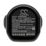 9.6v, Ni-mh, 1500mah, Battery Fits Black & Decker Cd231, Cd231k, 14.40wh Batteries for Electronics Cameron Sino Technology Limited   