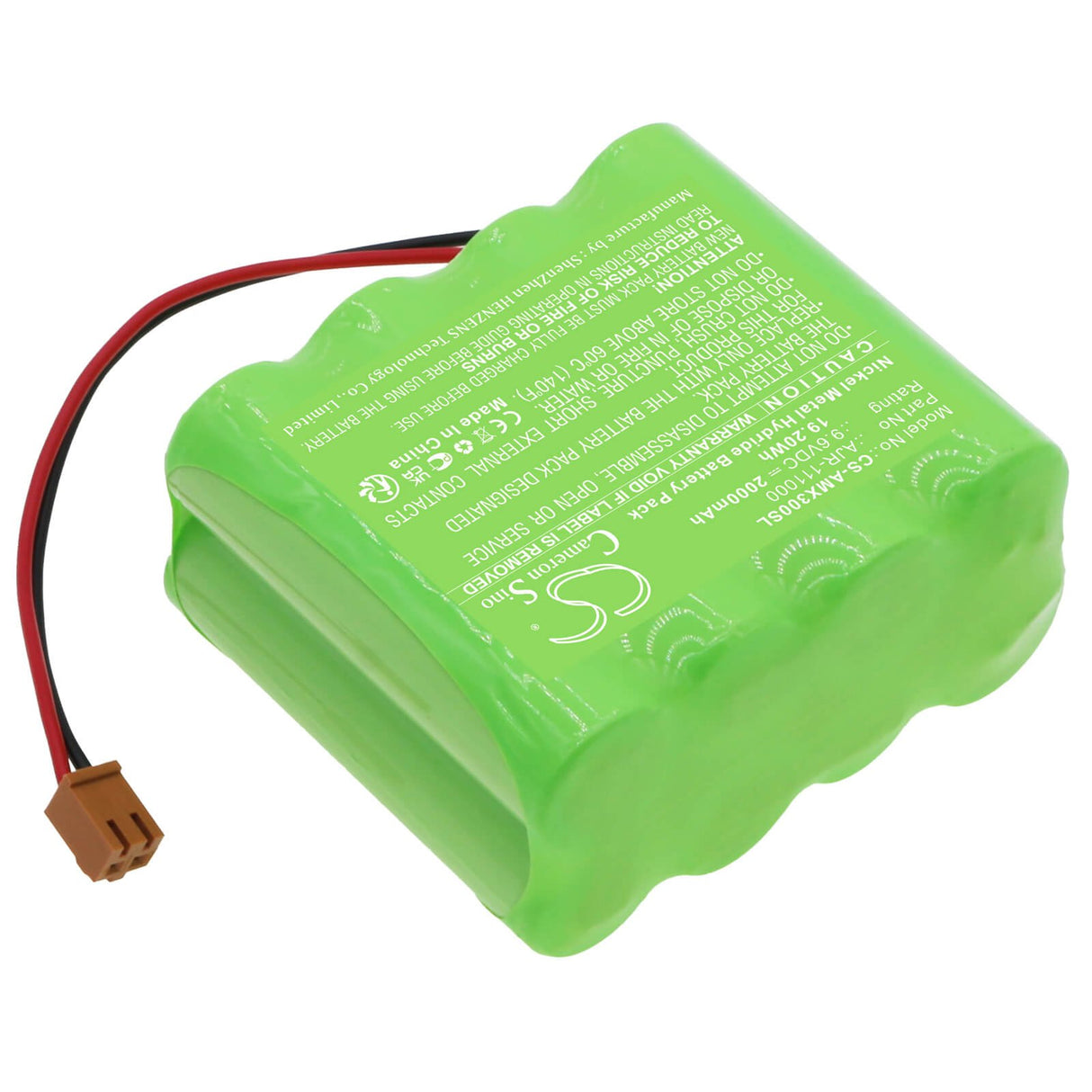 9.6v, Ni-mh, 2000mah, Battery Fits Amano Pix3000, Pix3000x, Pix-3000x, 19.20wh Batteries for Electronics Cameron Sino Technology Limited   