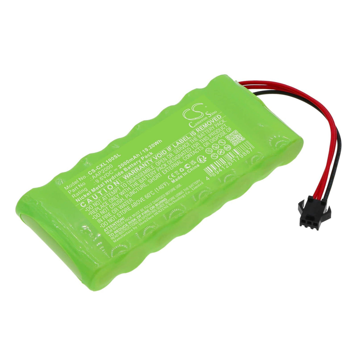 9.6v, Ni-mh, 2000mah, Battery Fits Compumatic Xl1000, Xl1000e, 19.20wh Batteries for Electronics Cameron Sino Technology Limited   