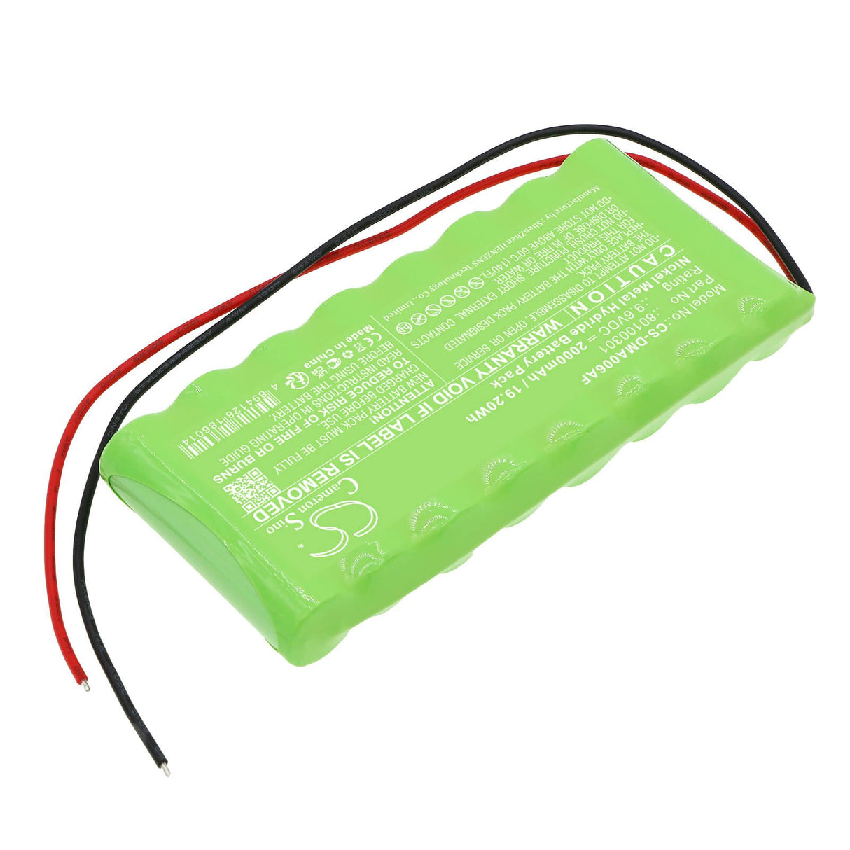 9.6v, Ni-mh, 2000mah, Battery Fits Dorma, Atd006, 19.20wh Automatic Doors Cameron Sino Technology Limited   