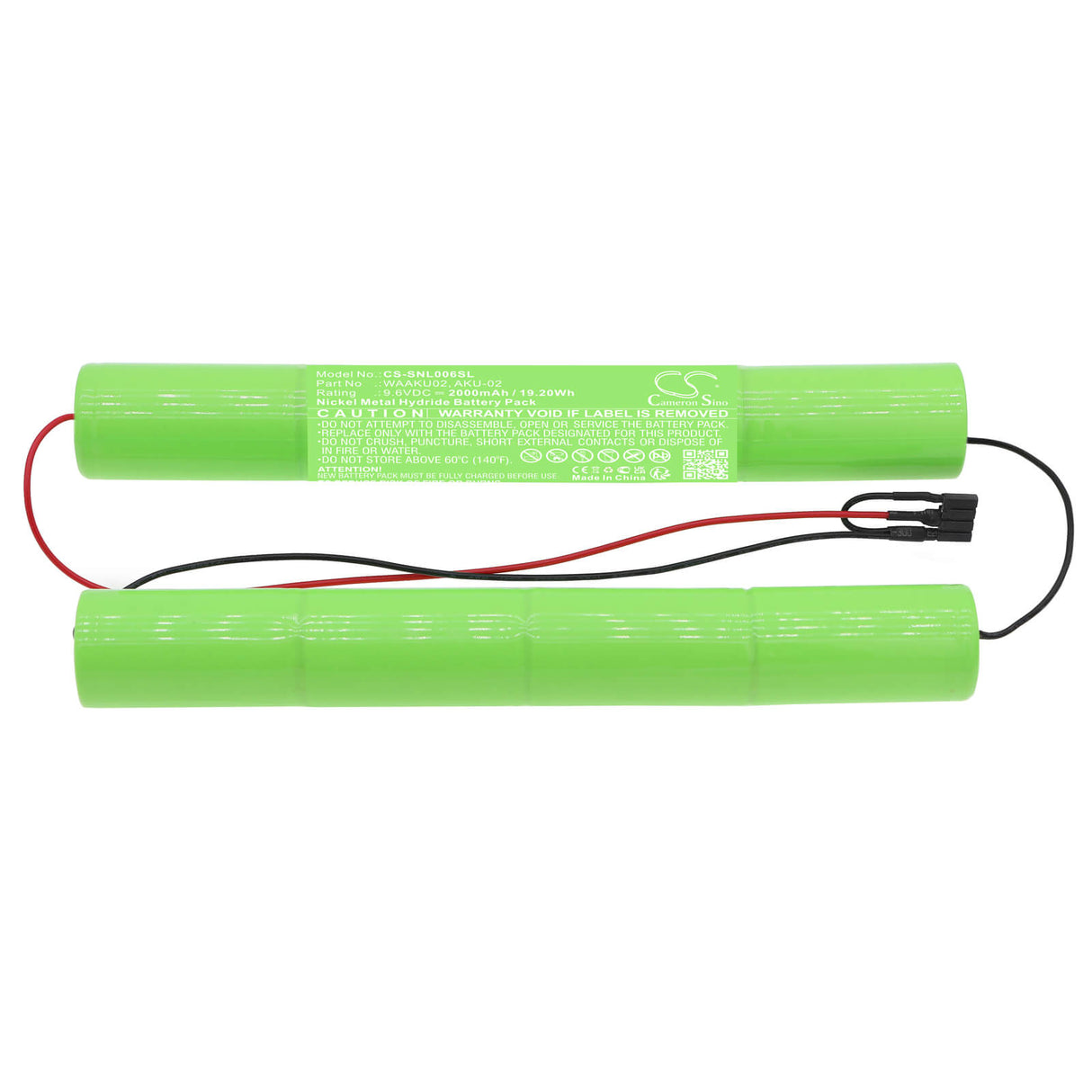 9.6v, Ni-mh, 2000mah, Battery Fits Sonel, Aku-02, Index Cat. Waaku02, 19.20wh Equipment, Survey, Test Cameron Sino Technology Limited   