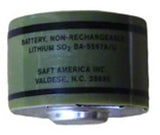 Saft BA5567A/U 1/3 C Lithium Sulfur Dioxide Battery 3 Volt with Button Terminals Saft Batteries Saft Lithium Batteries