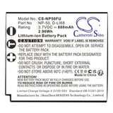 Camera Battery For Fujifilm Finepix F100fd, fits NP-50, NP-50A , 3.7v, 800mah - 2.96wh Camera Cameron Sino Technology Limited   