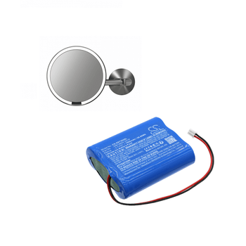3.7V, Li-ion, 7800mAh, Cosmetic Mirror Battery fits Simplehuman, Bt1080, St3024, ST3002, 28.86Wh