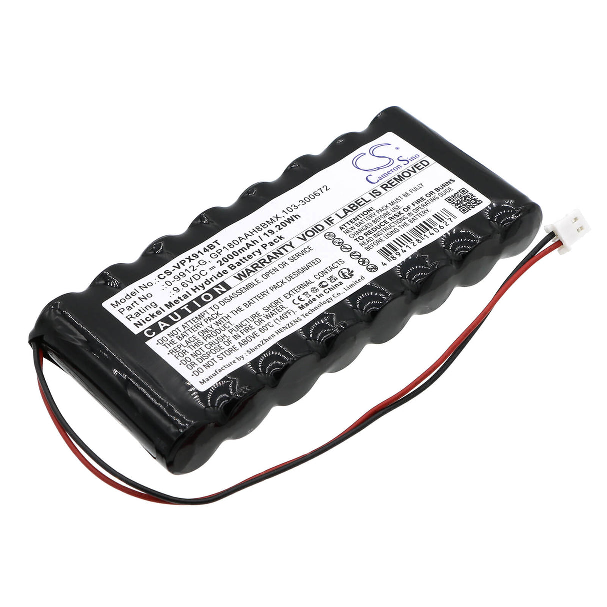 Ni-MH, Alarm Battery For Visonic, Powermax Pro 9.6v, 2000mah - 54.00wh Alarm System Cameron Sino Technology Limited   