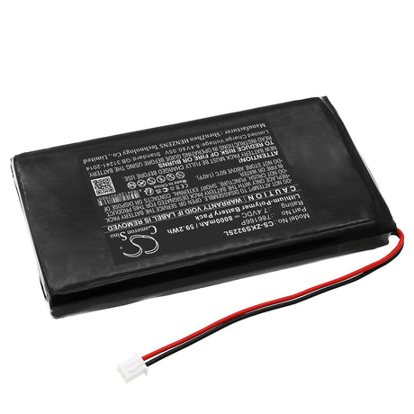 7.4V, Li-Polymer, 8000mAh Time Clock Battery Fits Zkteco, S922, 59.2Wh Time Clock Cameron Sino Technology Limited   