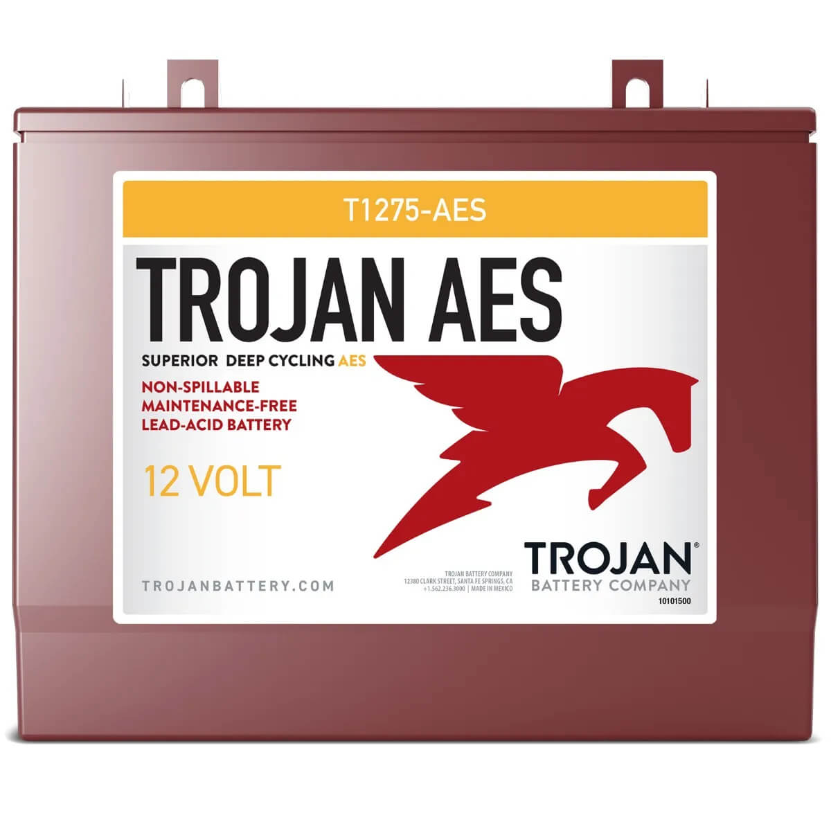 Trojan T1275-AES 12V AGM 130Ah high output battery Sealed Lead Acid DriveMotion