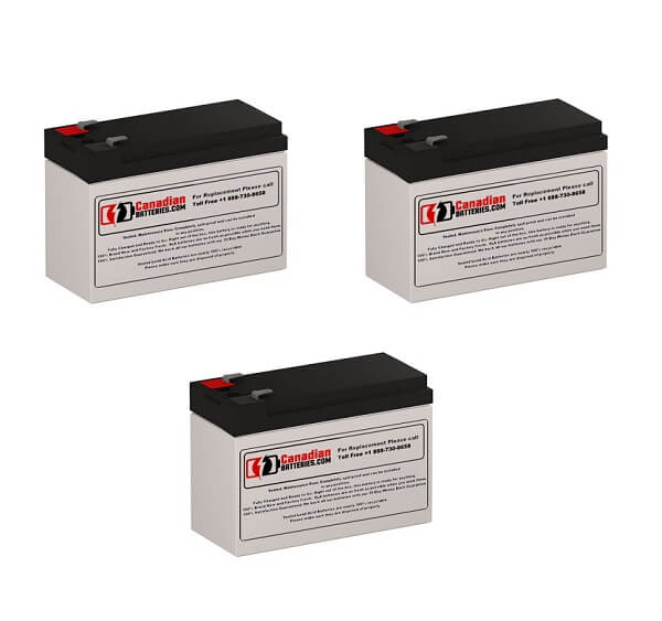 Batteries For Alpha Technologies Ali Elite 1500rm (017-747-65) Ups, 3 X 12v, 7ah - 84wh UPS Batteries CB Range   