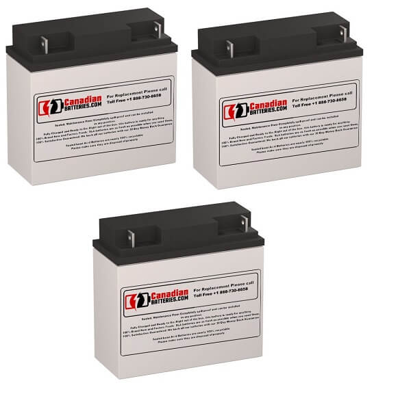 Batteries For Alpha Technologies Ali Elite 1500txl (017-747-215) Ups, 3 X 12v, 18ah - 216wh UPS Batteries CB Range   