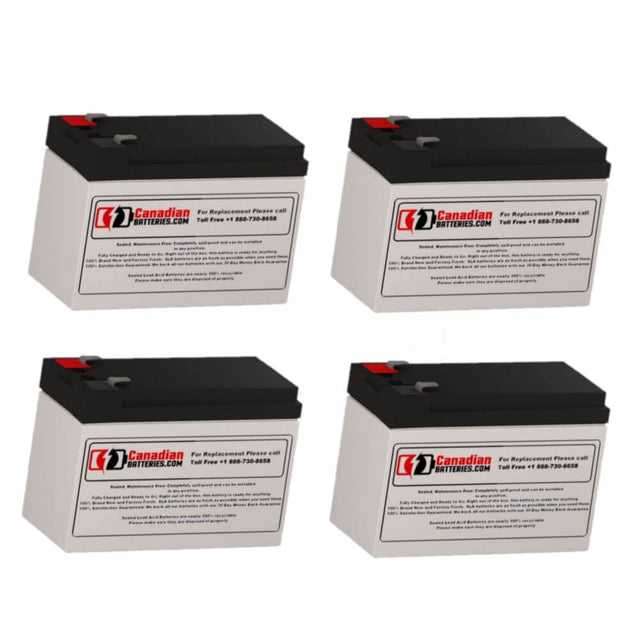 Batteries For Alpha Technologies Ali Plus 1000 Multi Mount Xl (017-737-81) Ups, 4 X 12v, 7ah - 84wh UPS Batteries CB Range   