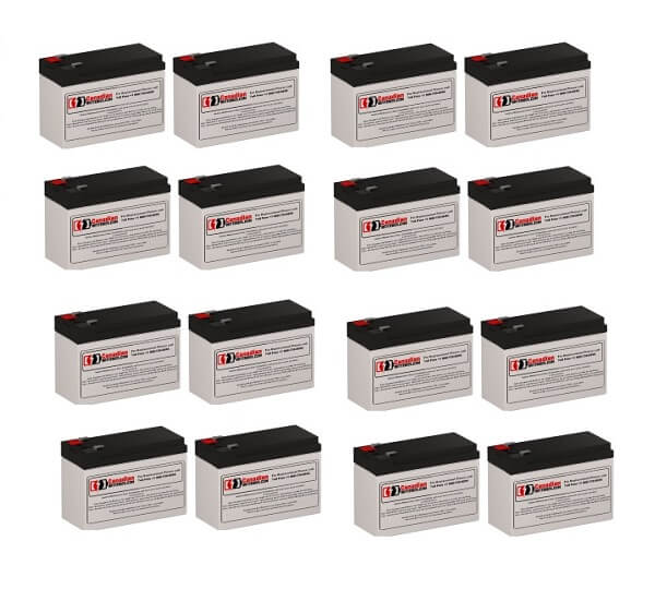 Batteries For Alpha Technologies Ali Plus Bp1500-2200/16 Multi Mount (017-737-48) Ups, 16 X 12v, 7ah - 84wh UPS Batteries CB Range   