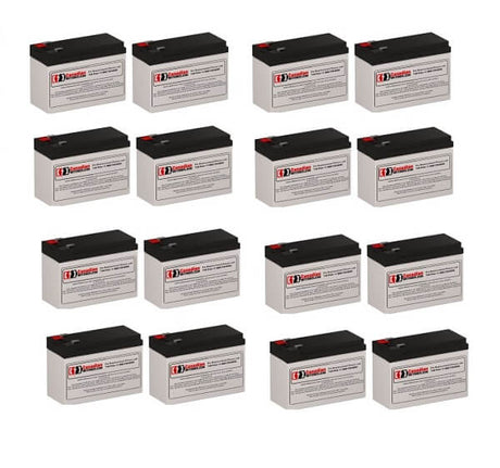 Batteries For Alpha Technologies Ali Plus Bp1500-2200/16 Multi Mount (017-737-48) Ups, 16 X 12v, 7ah - 84wh UPS Batteries CB Range   