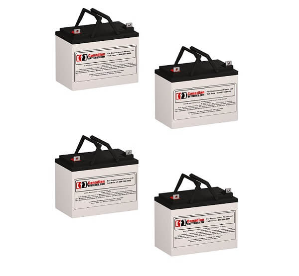 Batteries For Alpha Technologies Ami (017-114-xx) Ups, 4 X 12v, 33ah - 396wh UPS Batteries CB Range   