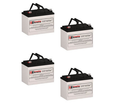 Batteries For Alpha Technologies Cc (017-111-xx) Ups, 4 X 12v, 33ah - 396wh UPS Batteries CB Range   