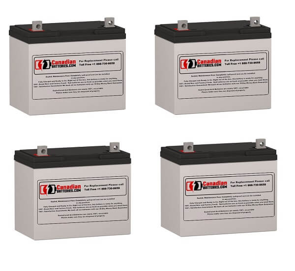 Batteries For Alpha Technologies Ebp 24e (032-046-xx) Ups, 4 X 12v, 75ah - 900wh UPS Batteries CB Range   