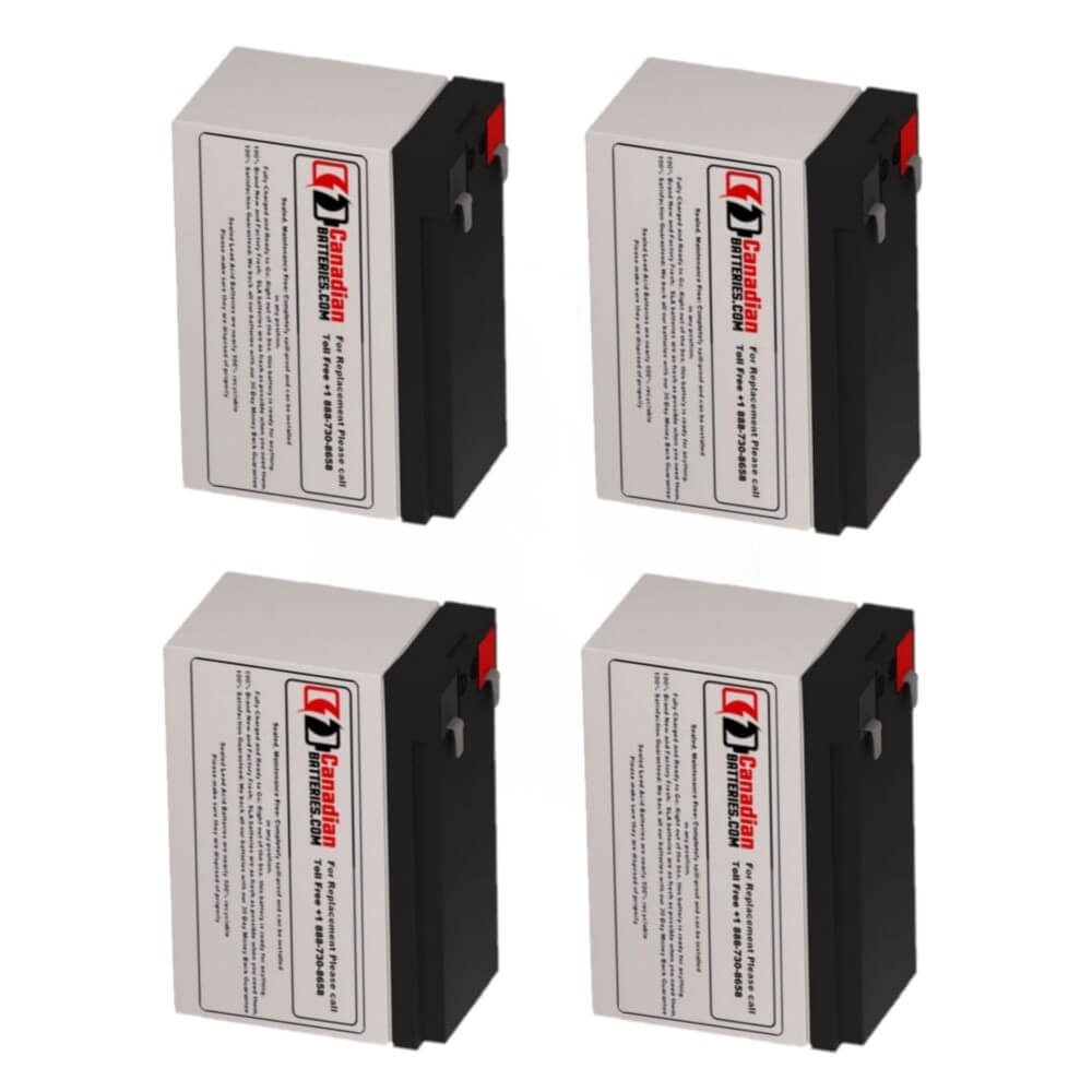 Batteries For Clary Corporation 1000 On Guard Ups, 4 X 12v, 7ah - 84wh UPS Batteries CB Range   