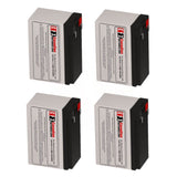 Batteries For Clary Corporation 1000 On Guard Ups, 4 X 12v, 7ah - 84wh UPS Batteries CB Range   