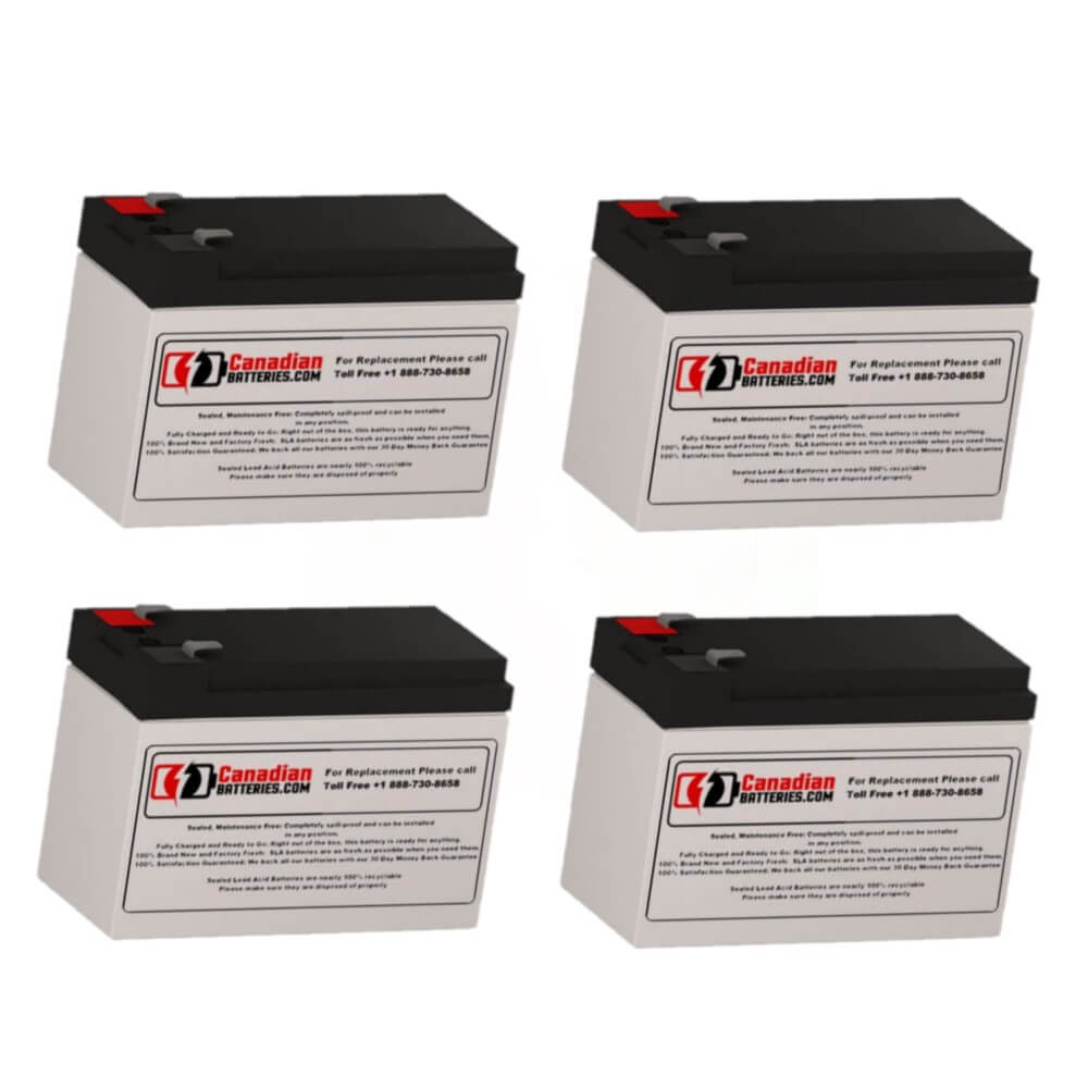 Batteries For Clary Corporation 1000 On Guard Ups, 4 X 12v, 7ah - 84wh UPS Batteries CB Range   