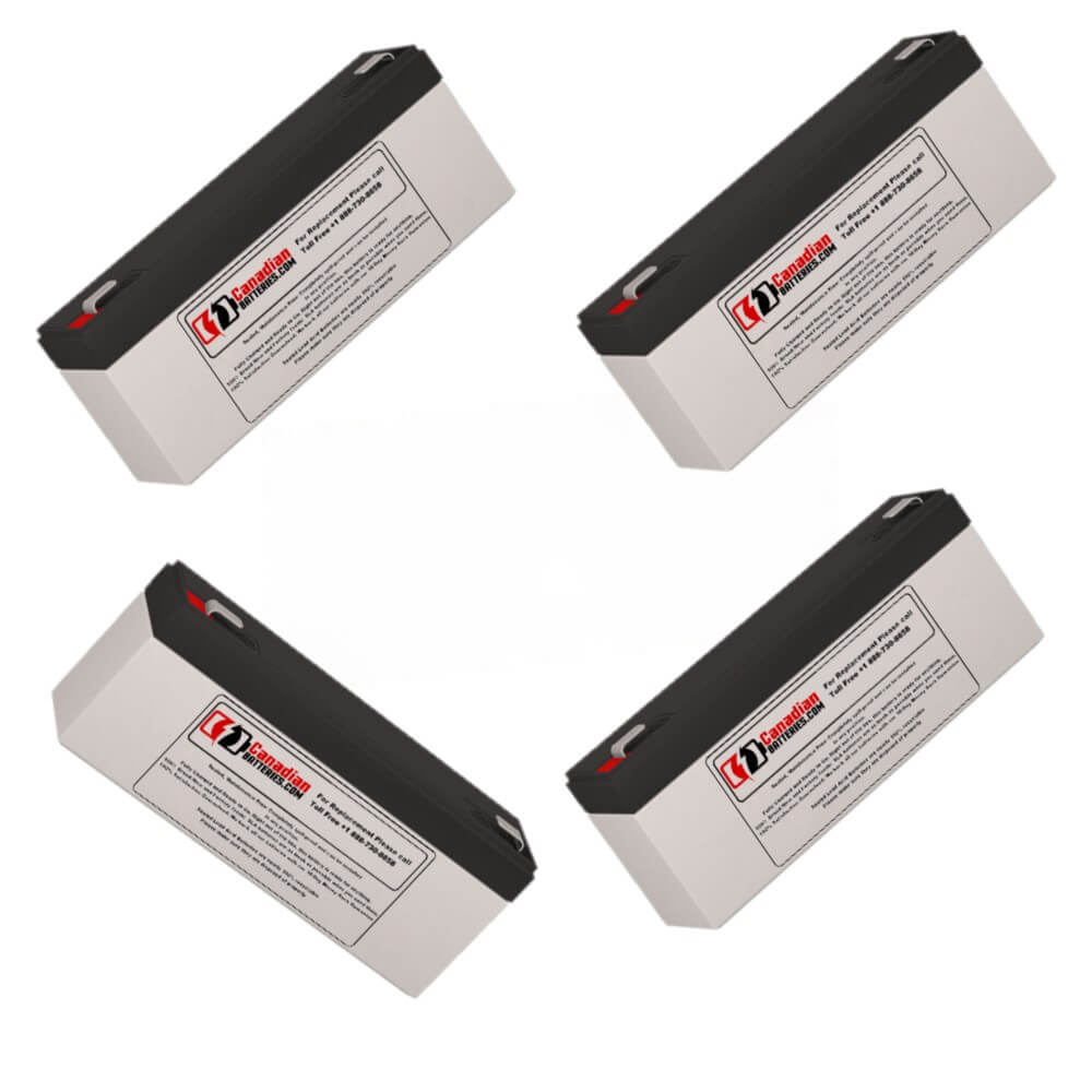 Batteries For Clary Corporation Ups1-1240-1g Ups, 4 X 12v, 2.6ah - 31.2wh UPS Batteries CB Range   