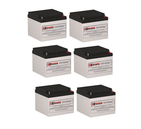 Batteries For Deltec 2036 Ups, 6 X 12v, 26ah - 312wh UPS Batteries CB Range   