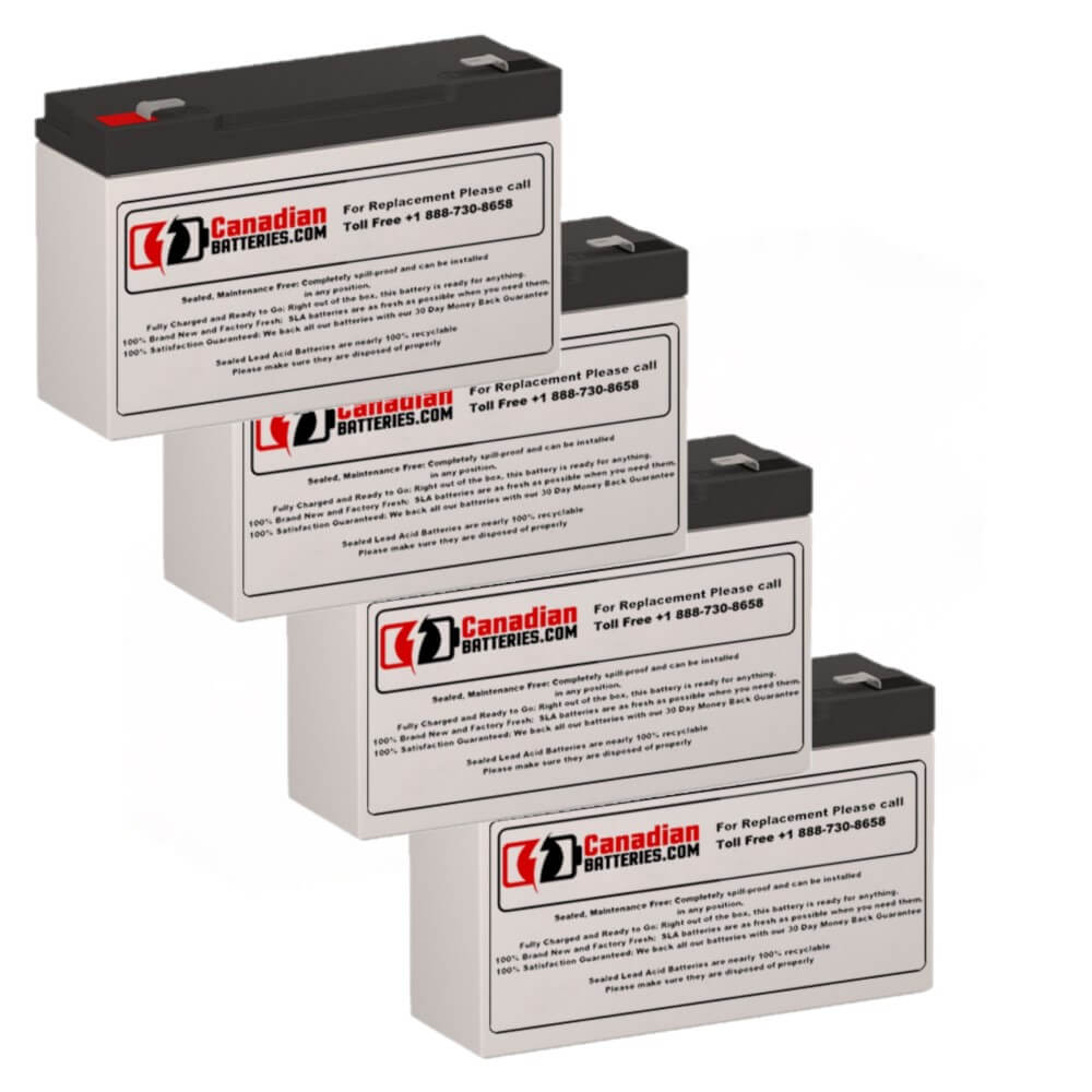 Batteries For Deltec Prc1000 4 X 6v 12ah Ups, 4 X 6v, 12ah - 72wh UPS Batteries CB Range   