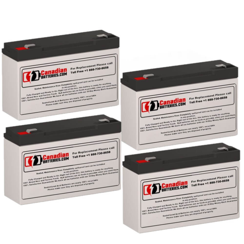 Batteries For Deltec Prc1000 4 X 6v 12ah Ups, 4 X 6v, 12ah - 72wh UPS Batteries CB Range   