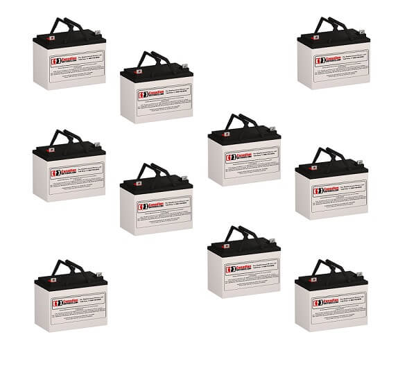 Batteries For Eaton Best Power Ferrups Fe-10k Ups, 10 X 12v, 33ah - 396wh UPS Batteries CB Range   