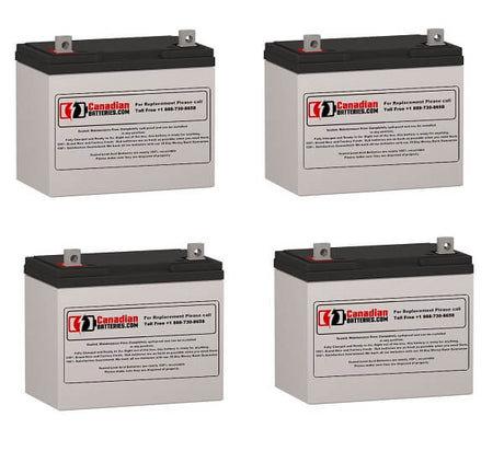 Batteries For Eaton Best Power Ferrups Fe-5.3k Ups, 4 X 12v, 75ah - 900wh UPS Batteries CB Range   