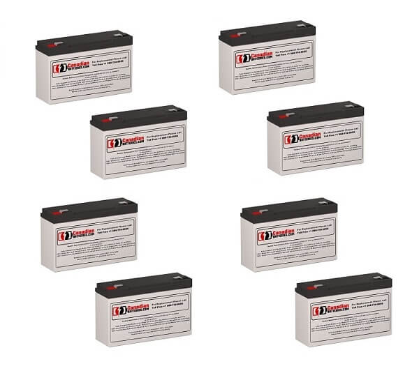 Batteries For Eaton Best Power Fortress Li 1800 Bat-0063 Ups, 8 X 6v, 12ah - 72wh UPS Batteries CB Range   