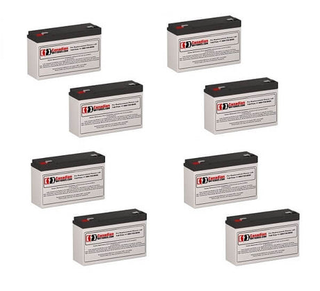 Batteries For Eaton Best Power Fortress Li 2250 Bat-0063 Ups, 8 X 6v, 12ah - 72wh UPS Batteries CB Range   