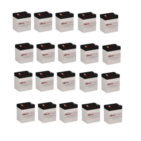 Batteries For Hp 204510-001 Erm Extended Runtime Module Ups, 20 X 12v, 5ah - 60wh UPS Batteries CB Range   