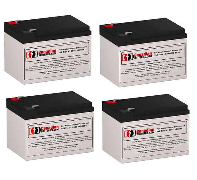 Batteries For Hp T2200xr Ups, 4 X 12v, 12ah - 144wh UPS Batteries CB Range   