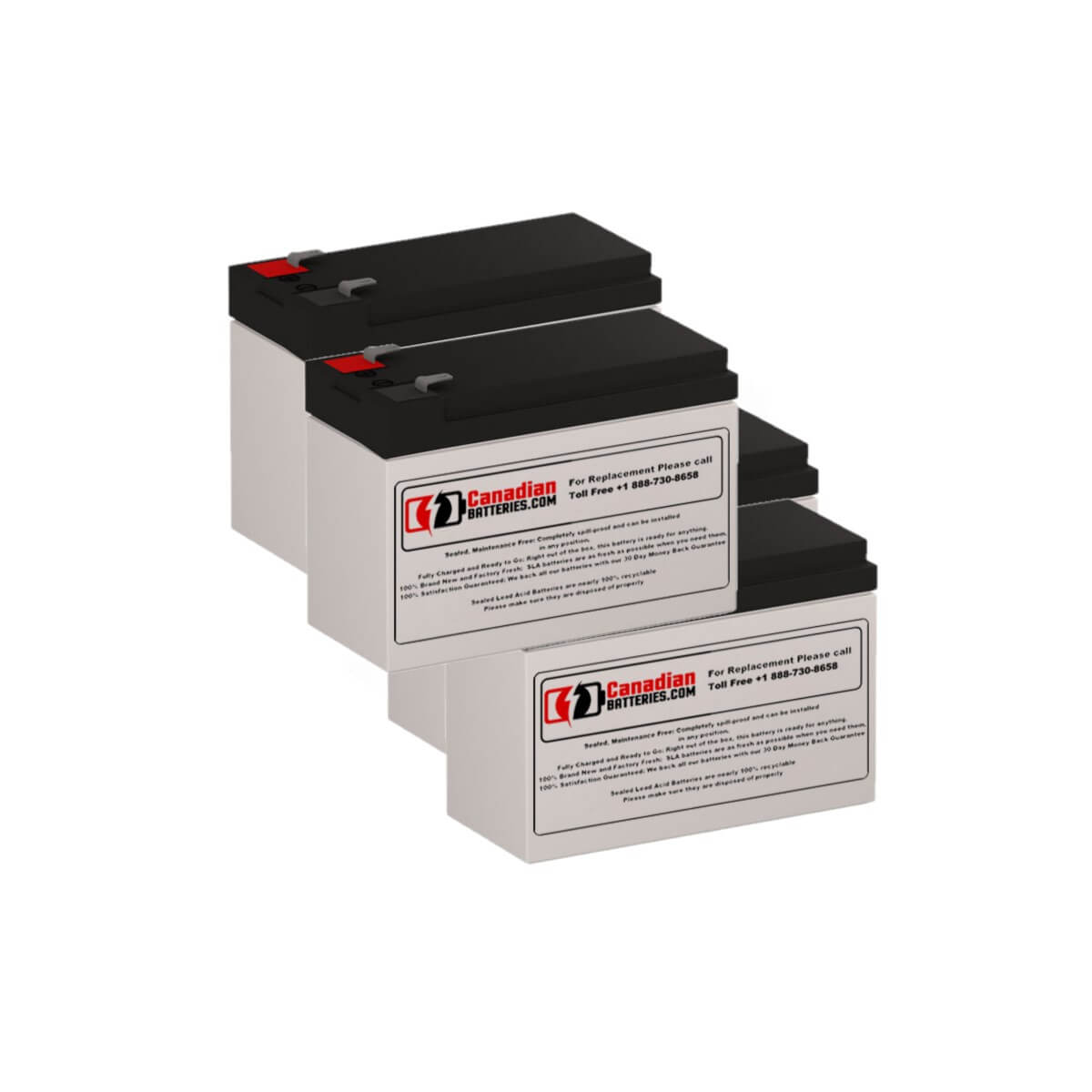 Batteries For Liebert Gxt4-9a48batkit Kit Ups, 4 X 12v, 9ah - 108wh UPS Batteries CB Range   