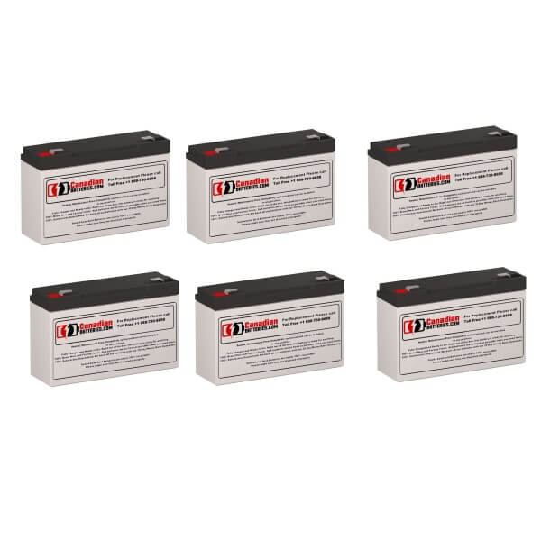 Batteries For Liebert Powersure Ps3000rt2-120 Ups, 6 X 6v, 12ah - 72wh UPS Batteries CB Range   