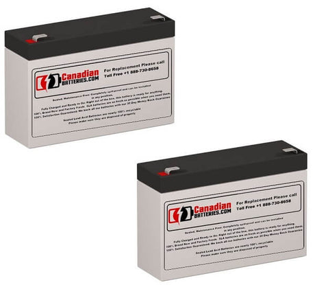 Batteries For Mge Pulsar El2 Ups, 2 X 6v, 7ah - 42wh UPS Batteries CB Range   