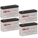 Batteries For Minuteman A 1250/2 Ups, 4 X 6v, 12ah - 72wh UPS Batteries CB Range   