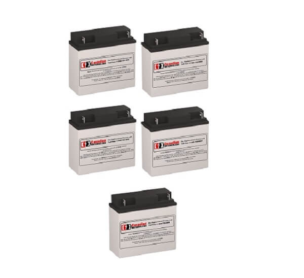 Batteries For Mit'subishi 7011a-20 Ups, 5 X 12v, 18ah - 216wh UPS Batteries CB Range   