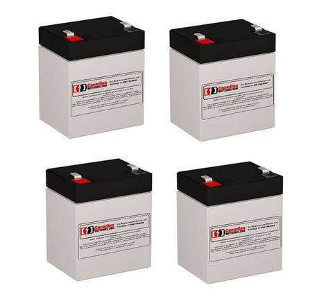 Batteries For Oneac On1000xau-sn Ups, 4 X 12v, 5ah - 60wh UPS Batteries CB Range   