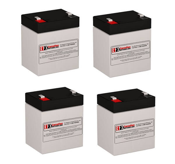 Batteries For Oneac On1500xau-sn Ups, 4 X 12v, 5ah - 60wh UPS Batteries CB Range   