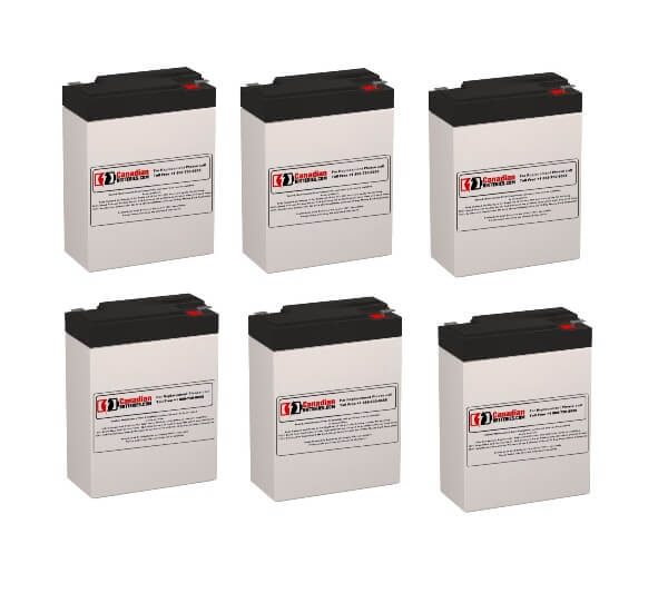 Batteries For Powerware Pw5115-1500 Rm Ups, 6 X 6v, 9ah - 54wh UPS Batteries CB Range   