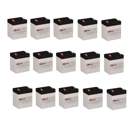 Batteries For Powerware Pw9135g5000-xlueu Ups, 15 X 12v, 5ah - 60wh UPS Batteries CB Range   