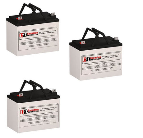 Batteries For Topaz 83001 Ups, 3 X 12v, 35ah - 420wh UPS Batteries CB Range   