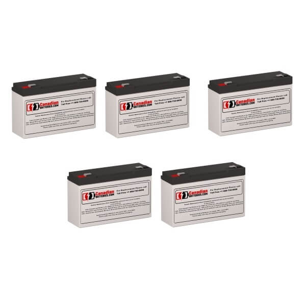 Batteries For Tripp Lite Bcpro1400-v2 Ups, 5 X 6v, 12ah - 72wh UPS Batteries CB Range   